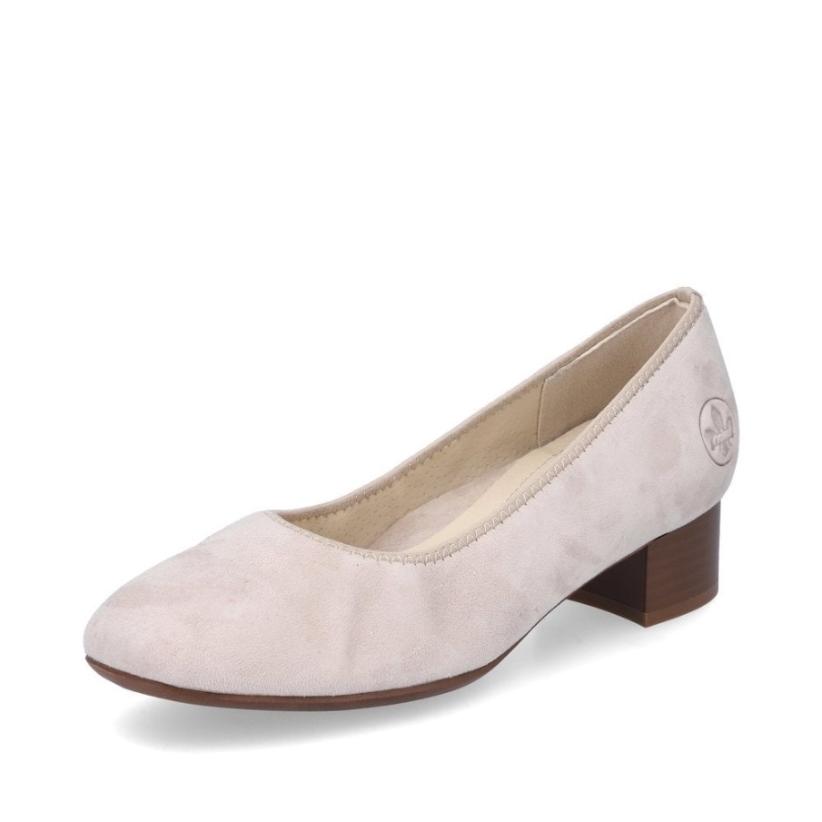 Rieker 49260 Dames Slip-on Schoenen Beige