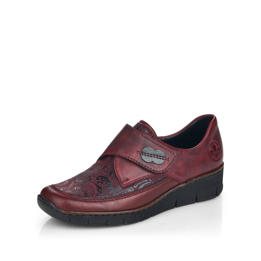Rieker 537c0 Damesschoenen Rood