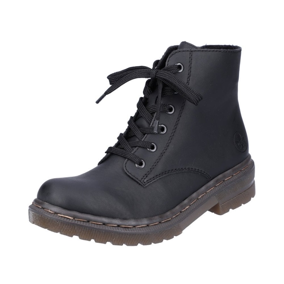 Rieker 78240 Dames Laarzen Zwart