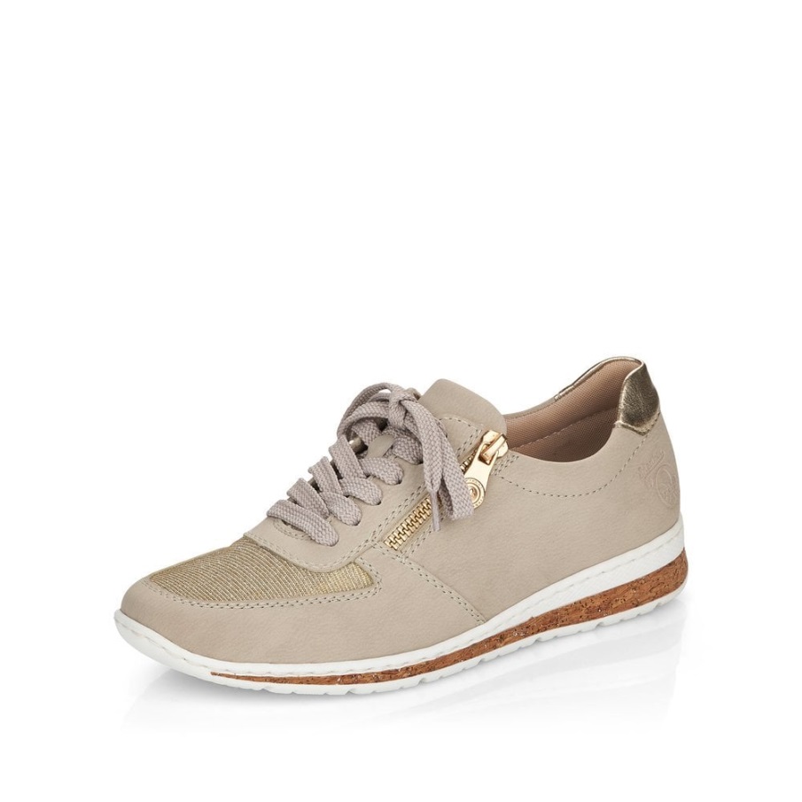 Rieker N5121 Damesschoenen Beige