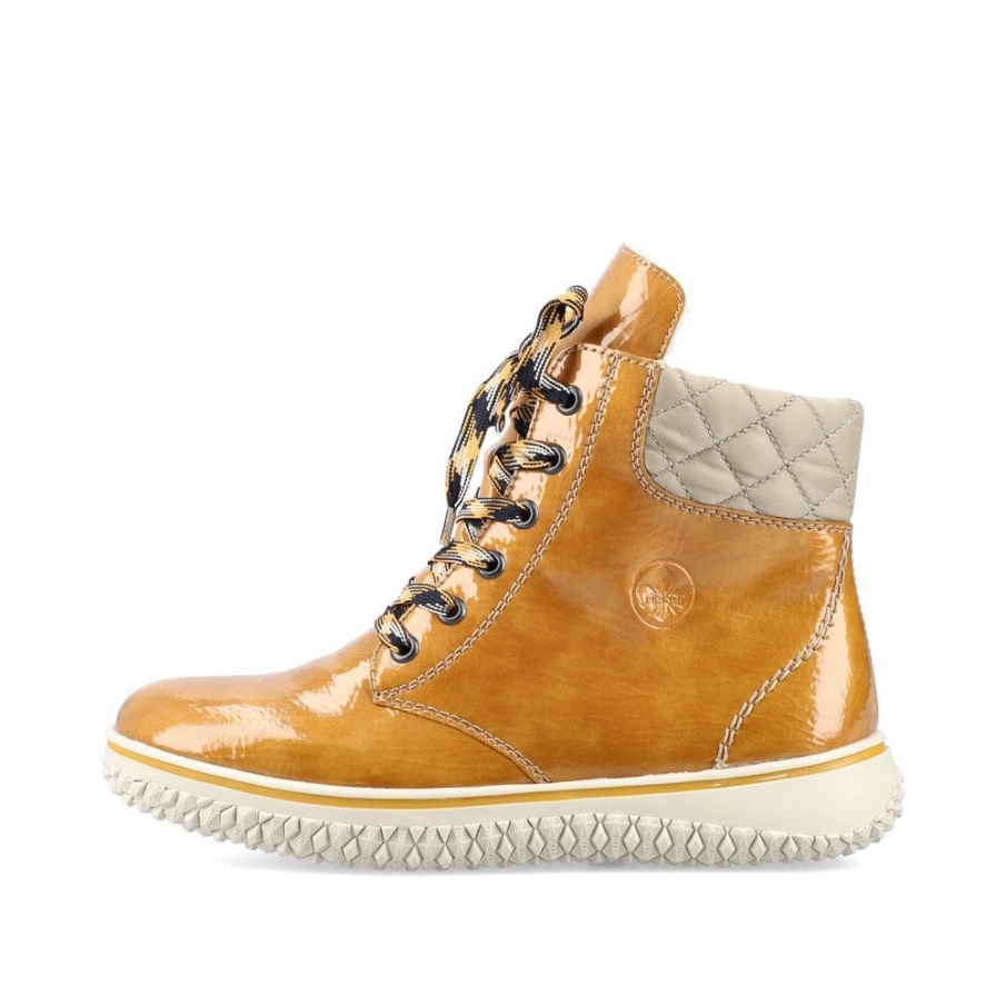 Rieker Z4206 Dames Laarzen Geel