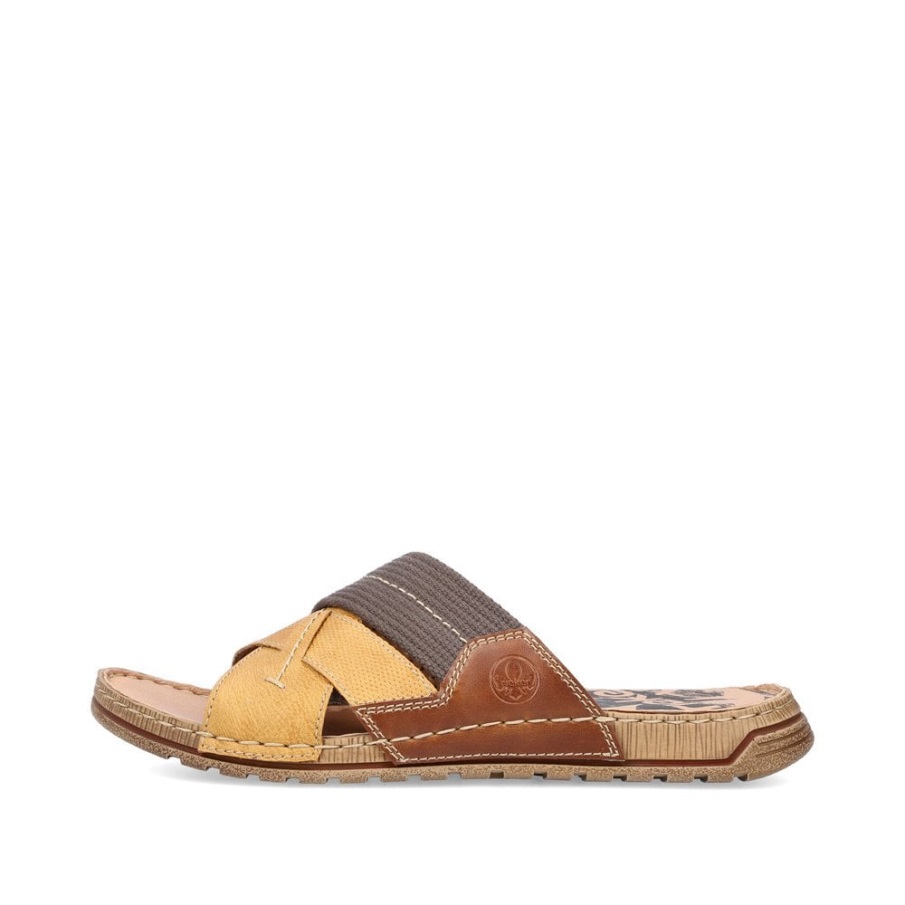 Gele Rieker 21995 Herensandalen
