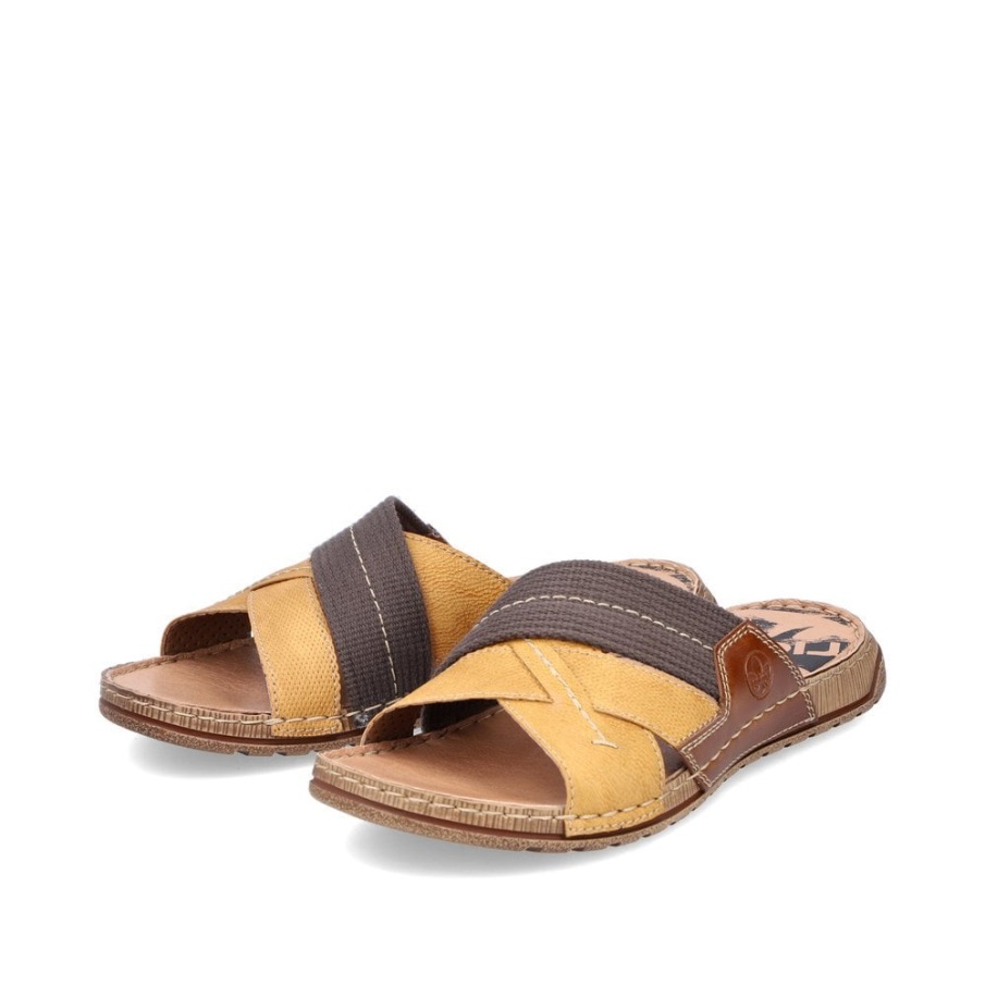 Gele Rieker 21995 Herensandalen