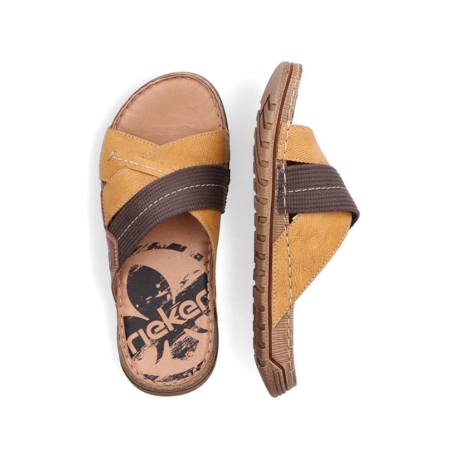Gele Rieker 21995 Herensandalen