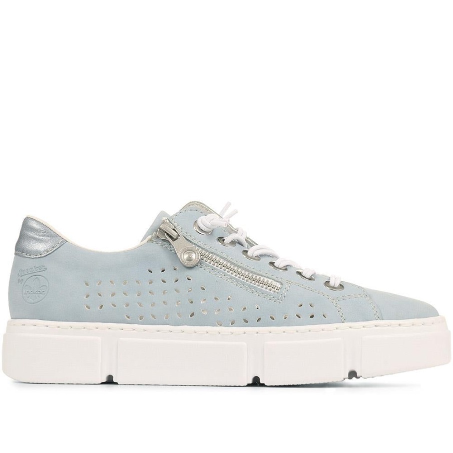 Rieker Blauwe Ademende Zomersneakers