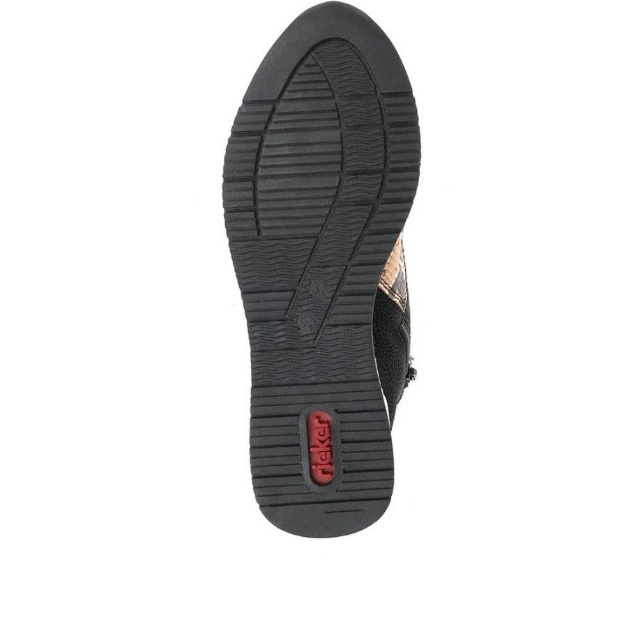 Rieker Hoge Sneakers Zwart Multi
